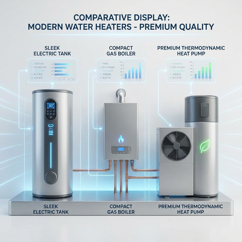 Les différents types de chauffe-eau et leurs différences : Le Guide Complet 2025