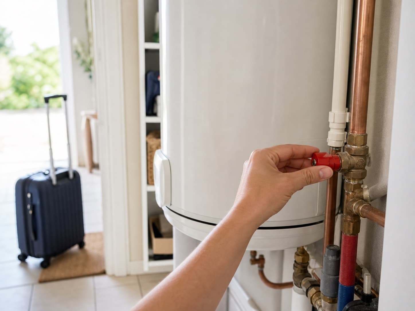 Partir en vacances : faut-il couper l'eau et éteindre le chauffe-eau ?