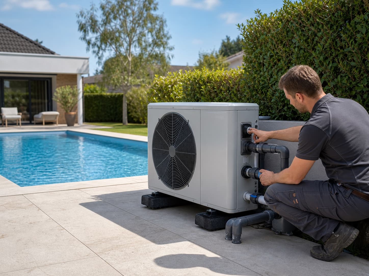 Pompe à chaleur de piscine : prix, dimensionnement et installation en Île-de-France